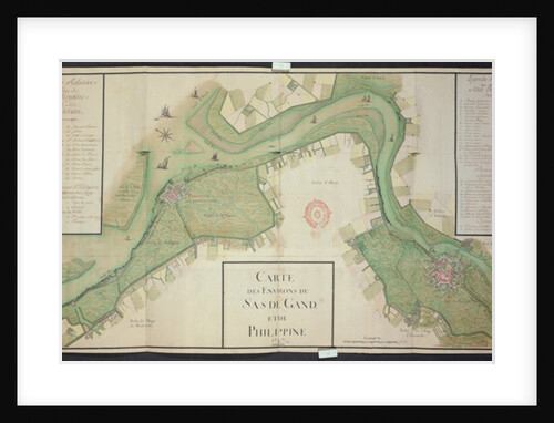 Area around Sas van Gent and Philippine, Netherlands, 1747 by French School
