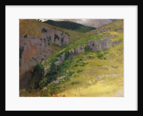 Study of a Mountain by Antoine Auguste Ernest Herbert or Hebert