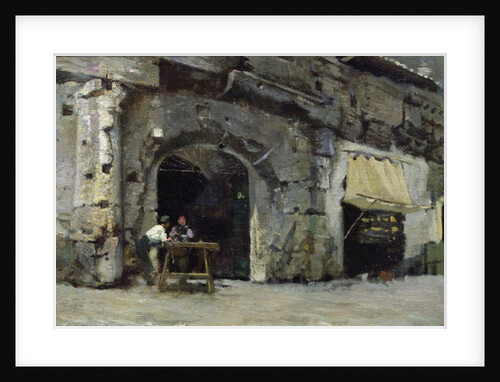 Rome, Dark Shops by Antoine Auguste Ernest Herbert or Hebert