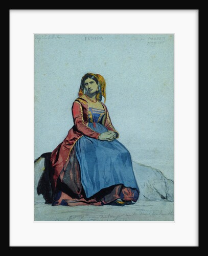 Woman of Procida, seated by Antoine Auguste Ernest Herbert or Hebert
