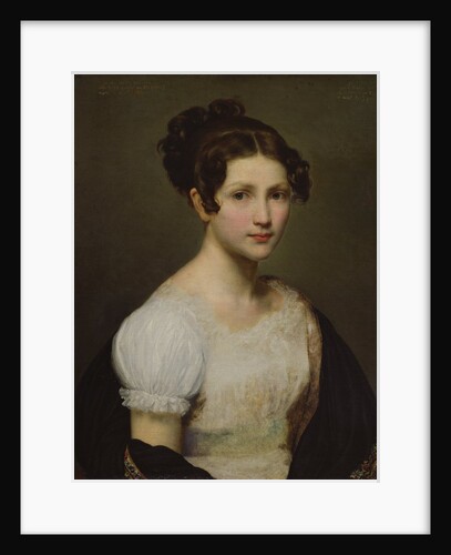 Portrait of Eugénie-Pamela Larivière, sister of the artist by Charles-Philippe Lariviere