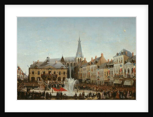 Ceremony of the inauguration of the water of the Lys in Tourcoing in 1863, 1864 by Emile Defrenne