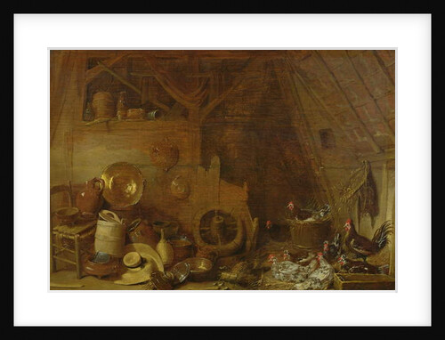 Barn interior by Frans Ryckhals