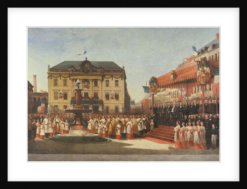 Ceremony for the inauguration of the waters of the Lys river at Roubaix in 1864, 1864 by Emile Defrenne