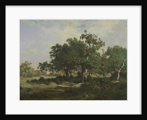 A Clearing in the Forest of Fontainebleau by Ernest Guillemer