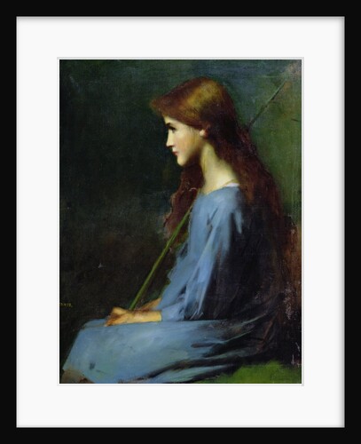 Little shepherdess, 19th century, by Jean-Jacques Henner