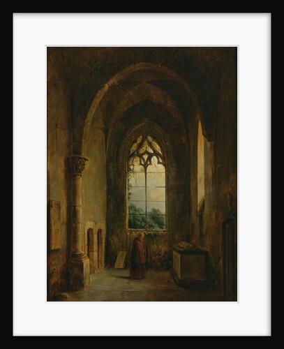 Interior of a Cloister by Louis Jacques Mande Daguerre