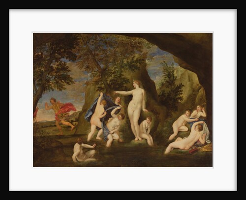 Actaeon metamorphoses into a stag by Francesco Albani