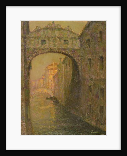 The Bridge of Sighs, Venice, c.1918 by Henri Eugene Augustin Le Sidaner