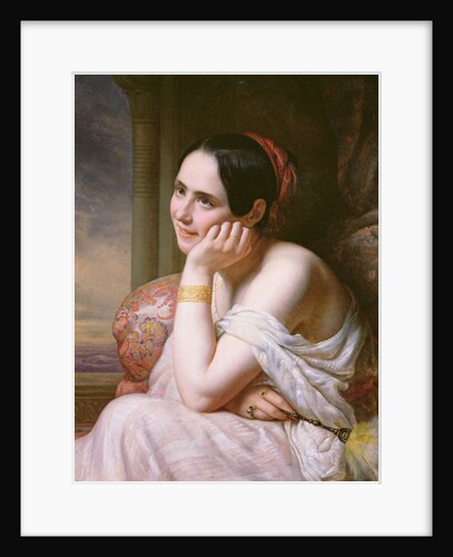 An Odalisque, 1836 by Charles Auguste Steuben