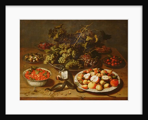 Still Life with Monkey by Osias the Elder Beert