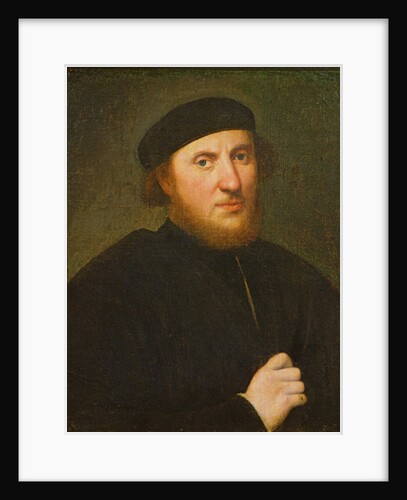 Portrait of a Man in a Black Toque by Paris Bordone