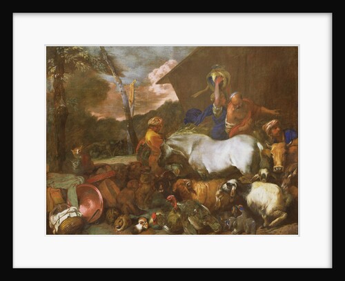 Entering the Ark by Italian School