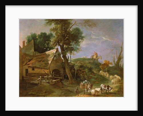 Landscape with Watermill, 1740 by Jean-Baptiste Oudry