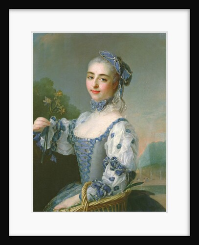 Young Woman with a Basket by German School