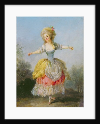 Dancer dressed in Louis XVI costume by Jean-Frederic Schall