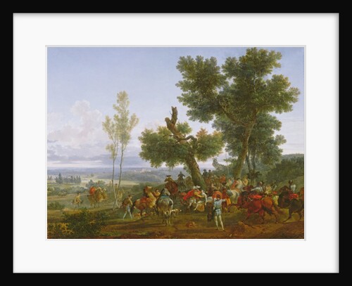 The Meeting of Henry IV, King of France and Navarre, and Maximilien de Béthune, Duke of Sully on the plain of Beuvron by Nicolas Antoine Taunay