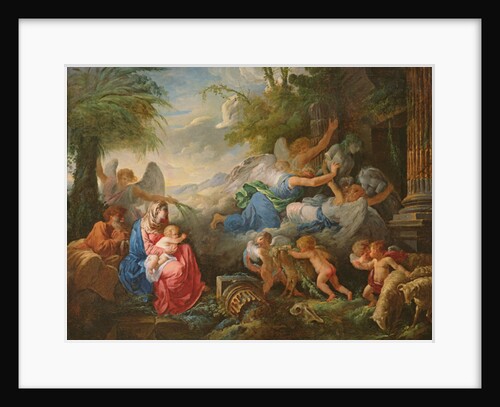 The Fall of the Idols and the Rest on the Flight into Egypt, c.1775 by Jean Jacques II Lagrenee