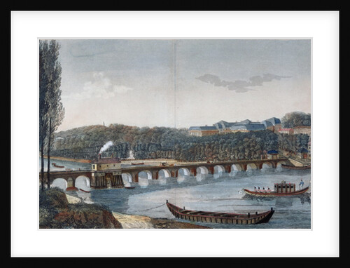 View of the Chateau and the Bridge of Saint-Cloud by Henri Courvoisier-Voisin