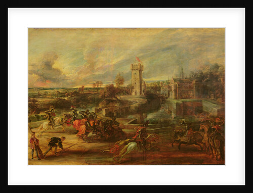 Tournament by the Moat of Steen Castle by Peter Paul Rubens