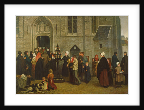 Pilgrimage to Diegem by Charles de (1825-70) Groux