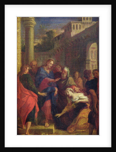 Jesus Healing the Bleeding Woman by Louis de the Younger Boulogne