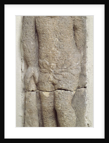 A Savage Man Holding His Club by French School