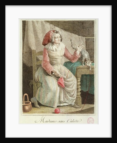 Madame Sans-Culotte, 1792 by French School