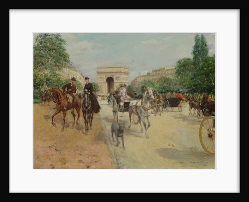 Riders and Carriages on the Avenue du Bois, 1910 by Georges Stein