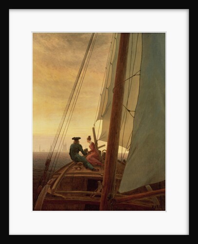 On Board a Sailing Ship, 1819 by Caspar David Friedrich