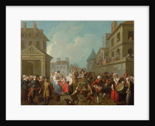 Street Carnival in Paris, 1757 by Etienne Jeaurat