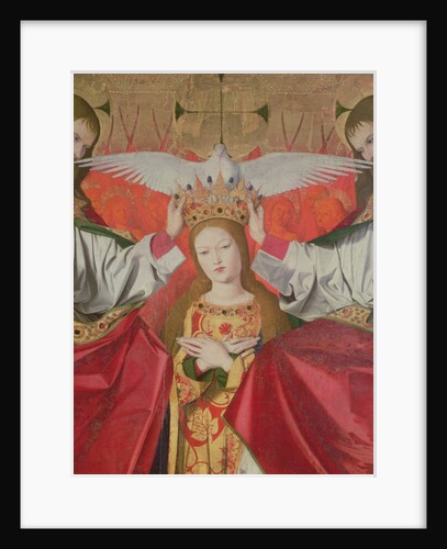 Detail of the Coronation of the Virgin, 1453-54 by Enguerrand Quarton