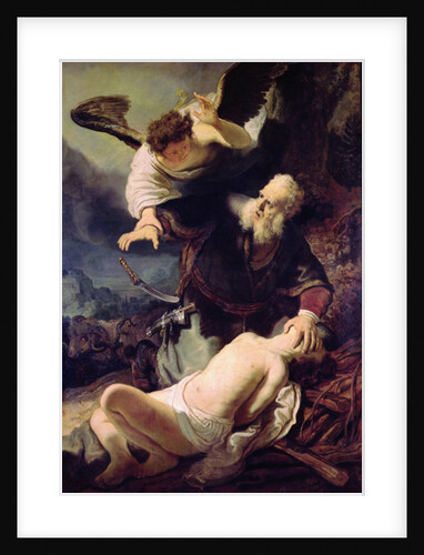 The Angel Stopping Abraham from Sacrificing Isaac, 1636 by (studio of) Rembrandt Harmensz. van Rijn