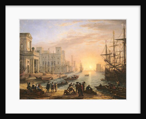 Sea Port at Sunset, 1639 by Claude Lorrain