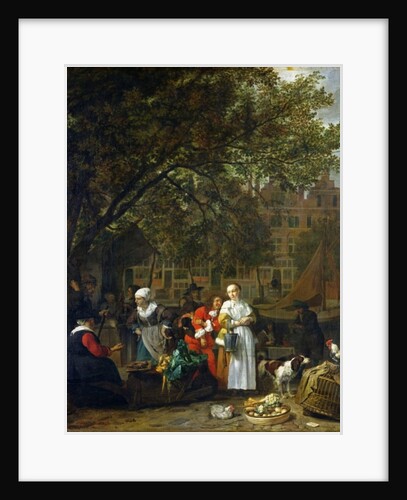 A Herb Market in Amsterdam by Gabriel Metsu