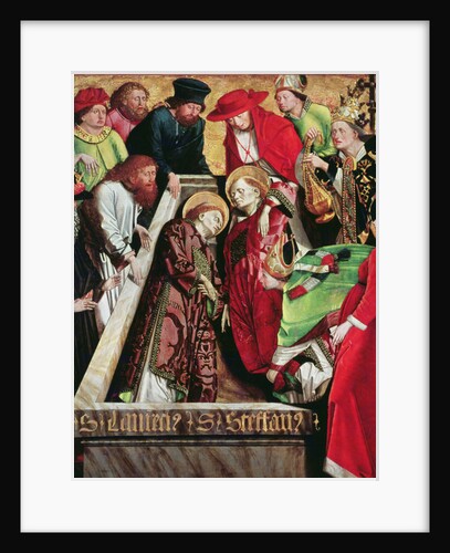 Entombment of St. Stephen and St. Lawrence in Rome by Michael Pacher