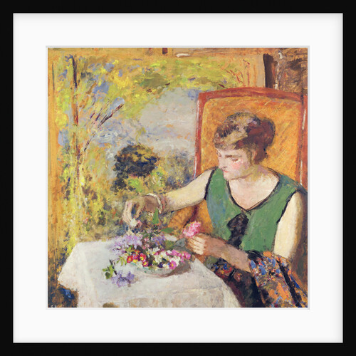 Woman with a Bouquet of Flowers, 1925 by Edouard Vuillard