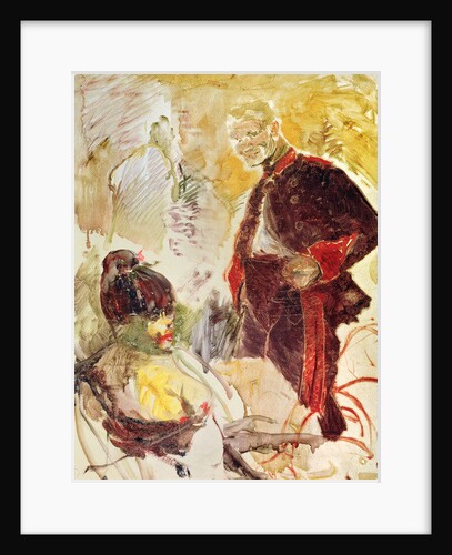 Artilleryman and girl, 1886 by Henri de Toulouse-Lautrec