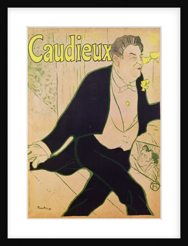 Caudieux, 1893 by Henri de Toulouse-Lautrec