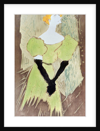 Yvette Guilbert, Music-Hall Singer, 1895 by Henri de Toulouse-Lautrec