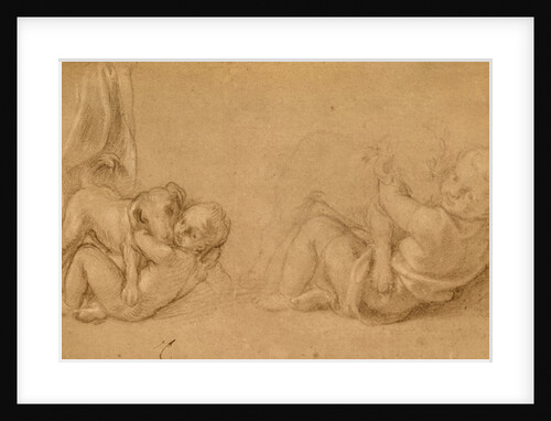 Study of a Child with a Dog by Charles Le Brun