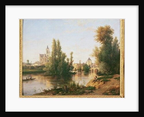 Moret-sur-Loing by Francois Antoine Leon Fleury