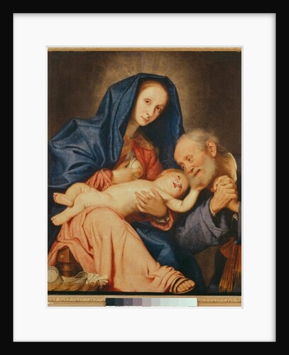 The Holy Family with a Basket by Il (Giovanni Salvi) (school of) Sassoferrato