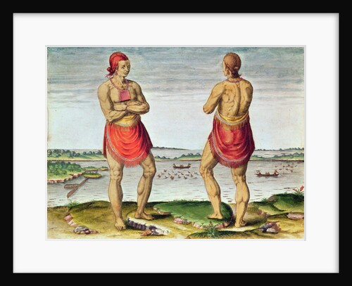 Admiranta Narratio..., Chief Roanoack, 1585-1588 by Theodor de Bry