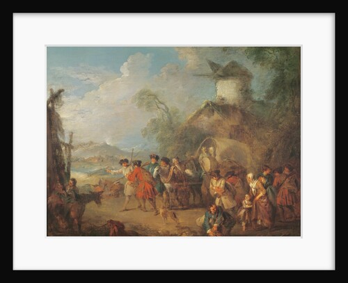 Marching Troops by Jean-Baptiste Joseph Pater