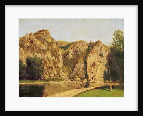 The River Meuse, Freyr, c.1856 by Gustave Courbet