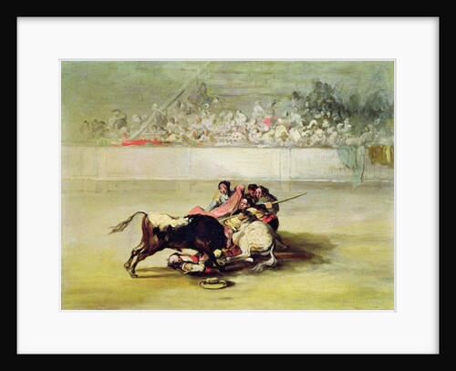 The Fall of a Picador from his Horse under a Bull by Francisco Jose de Goya y Lucientes