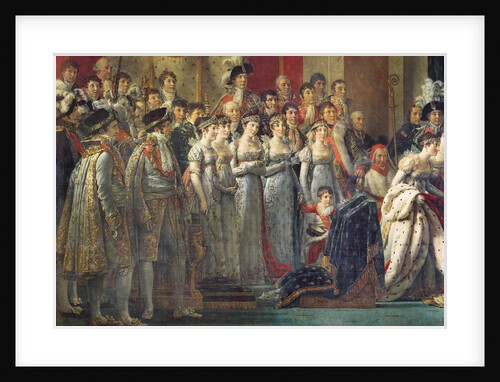 The Consecration of the Emperor Napoleon I and the Coronation of Empress Joséphine in Notre-Dame Cathedral, 2nd December 1804, 1805-07 by Jacques Louis David
