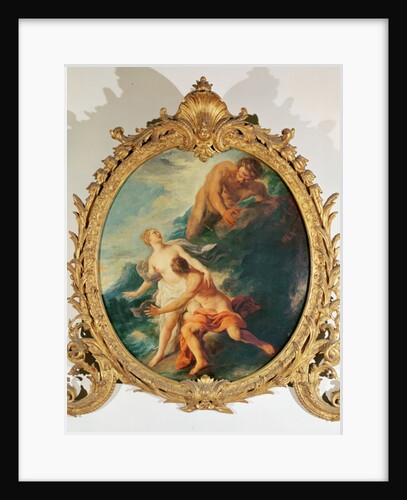 Polyphemus surprising Acis and Galatea by throwing a rock at them by Jean Francois de Troy