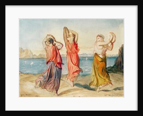 Three Tambourine Dancers, 1843 by Theodore Chasseriau